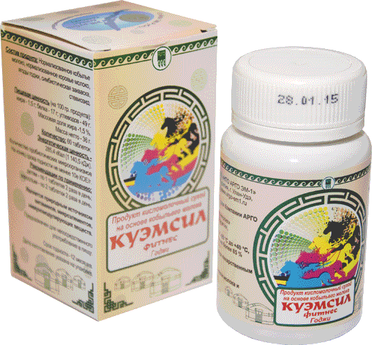 Продукт кисломолочный сухой «КуЭМсил» Фитнес Годжи, таблетки, 60 шт