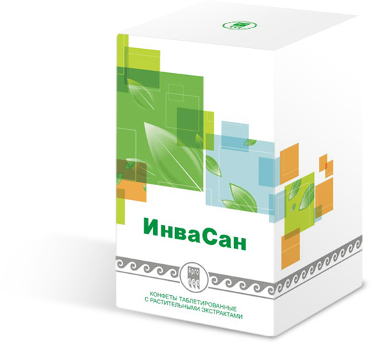 Конфеты таблетированные с растительными экстрактами «ИнваСан», 100 шт