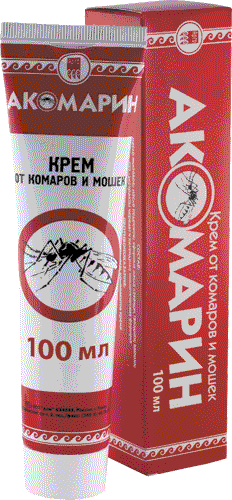Крем от комаров и мошек «Акомарин», 100 мл